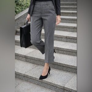 Gap Women's Pants Size 8 Stretch Grey Slim Cropped